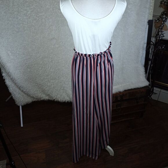 AS U WISH WHITE, BLUE, & PINK JUMPSUIT SZ.3X NWT - Picture 5 of 9